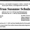 Schuller Susanna 1913-1987 Todesanzeige